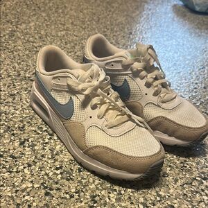 Nike Air Max Sneakers in Cream and Gray
